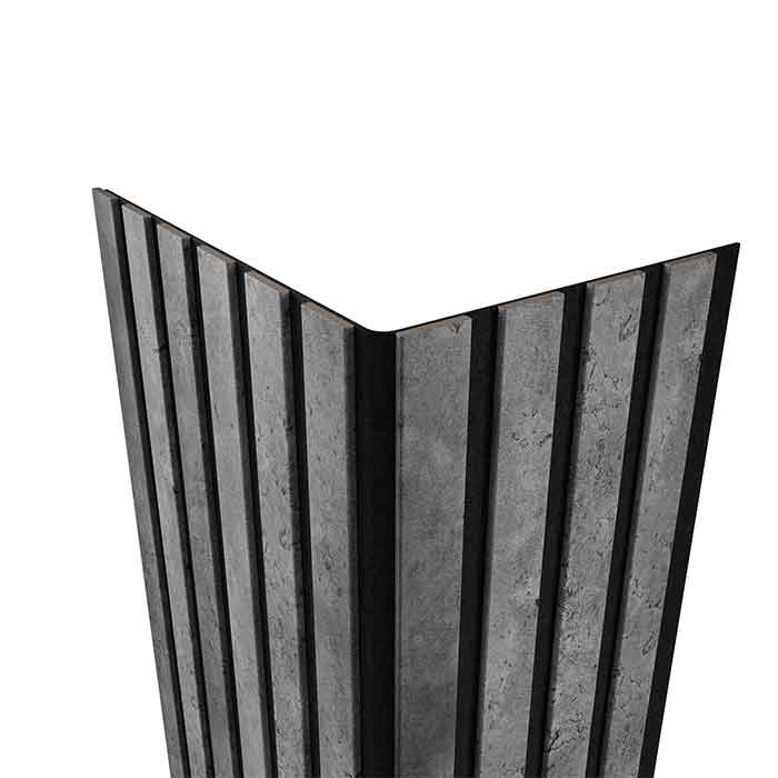 Акустическая панель гибкая Artiva Flex (1200мм) Бетон (черный войлок) 40x6мм